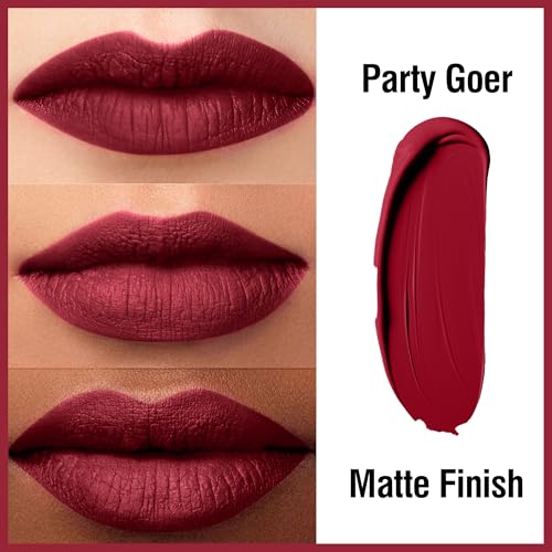 FV 2pcs Matte Liquid Lipstick, Long Lasting & Highly Pigmented, No Transfer & Waterproof, Smudge Proof Lipstick for Women, Party Goer+Seductress, 4.4mlx2