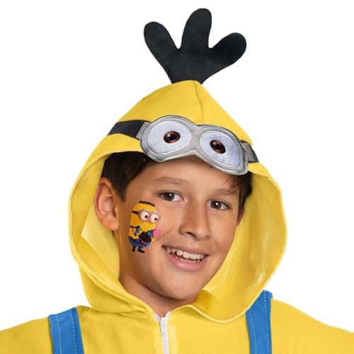 Colorful Despicable Me Temporary Tattoos - 2" x 1.75" (24 Count) - Fun & Easy to Apply Cartoon Character Designs - Perfect for Kids' Parties or Everyday Wear