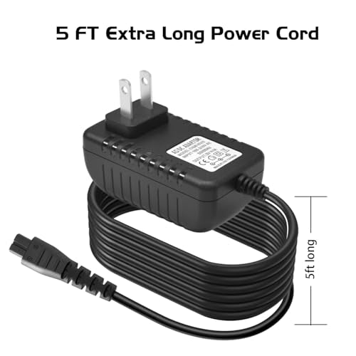 5V Replacement Charger for Remington Shaver HC4250 HC5870 PF7500 PF7600 PG6250 PG6255 PG6170 PG6171 XR7000 XF8550 XF8700 XR1400 XR1430 HC5950, Trimmer Power Cord for Remington Razor