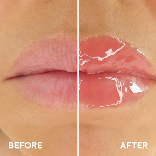 Winky Lux Muse Very There Lip Oil - Hydrating Nude Pink Tint with Jojoba Oil, Non-Sticky Glossy Lip Oil, Tinted Pink Gloss for Juicy Lips & Soft Vanilla Scent