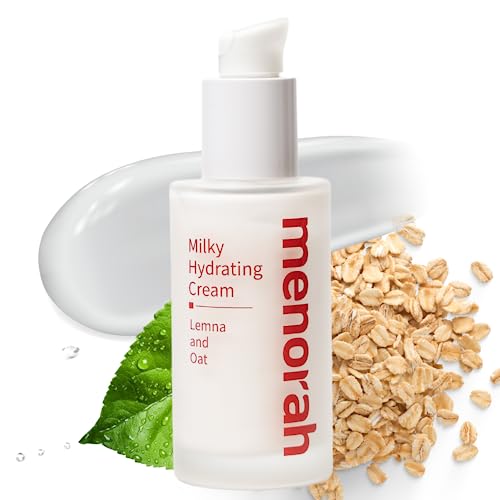 menorah Milky Hydrating Cream with Lemna & Oat ? Ultra Lightweight, Soothing & Moisturizing Facial Lotion for Sensitive & Dry Skin, Daily Hydration & Comfort