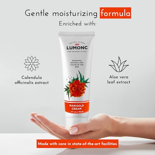 Calendula Cream, Gentle Marigold Cream with Botanical Extracts for Daily Care (4 fl oz/118ml)