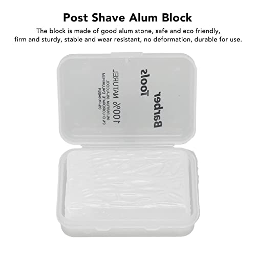 After Shave Alum Block, Home Travel Alum Block, Portable Men Skin Soothing Post Shave Stone for Cuts Nicks