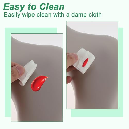 VOCOSTE Arm Rest for Nails Tech, U Shaped Nail Arm Rest, Manicure Hand Rest with Detachable Brackets, Hand Rest for Nails Tech, Nail Hand Rest for Nail Tech Must Haves, Coffee Color