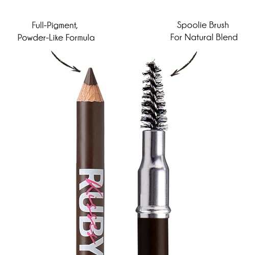 Kiss Go Brow Eyebrow Wooden Pencil Dark Brown (6 Pieces)