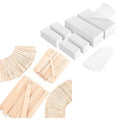 600-Count Non Woven Wax Strips and 4 Style 500 Pcs Waxing Sticks