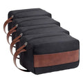 Vorspack Toiletry Bag for Men - Water Resistant Travel Bag for Toiletries, Accessories, Travel Essentials, Gifts - Black (Pack of 4)