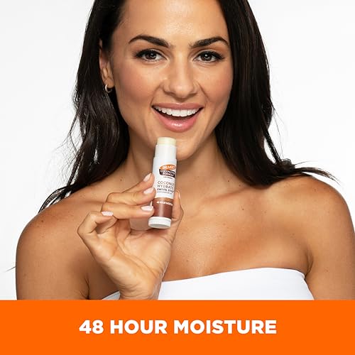 Palmer's Coconut Oil Formula Moisturizing Swivel Stick with Vitamin E, Lip Balm, Face & Body Moisturizer Stick, Ideal for Treating Dry Skin Patches (Pack of 4)
