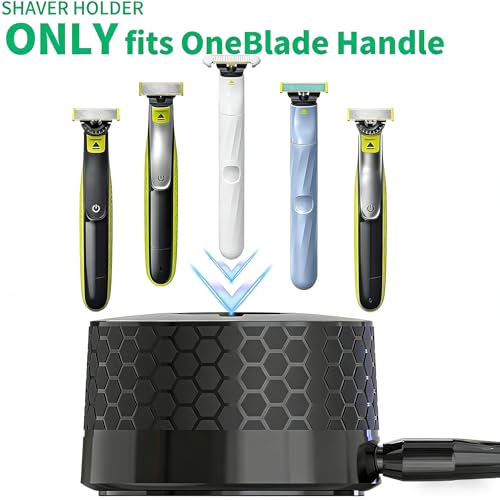 Wall Mount Charger Dock/Shaver Holder Compatible with Philips OneBlade (Cable Not Included)