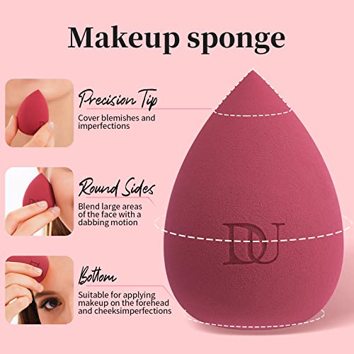 DUcare Foundation Contour Makeup Brush+Makeup Blender Sponge