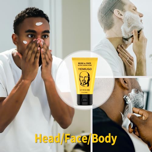 Bee Shaving Cream, Light Smooth Bee Shaving Cream Healing, Suitable for Shaving Moisturizing Skin Smooth and Quick Repair Face and Head Razor Burn Treatment and Baldness Moisturizer -1 Fl Oz, 1 bottle