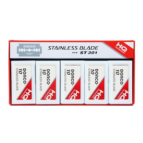 Dorco ST301 Platinum Extra Double Edge Razor Blades 1000 Count