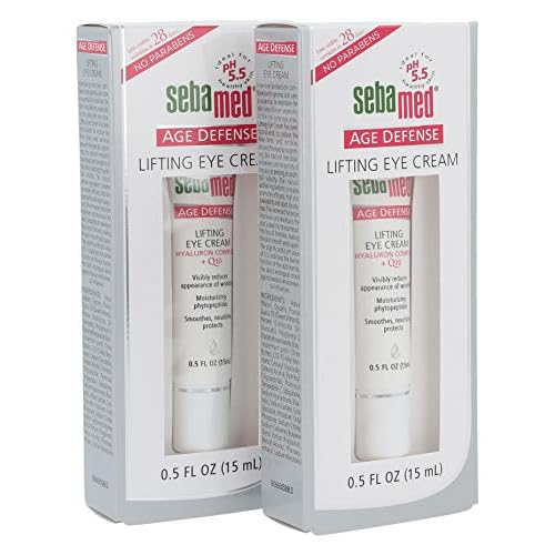 Sebamed Anti Aging Afe defense Q10 Lifting Eye Cream Hyaluron Complex - Visibly Reduces the Apperance of Wrinkles (15mL) Pack of 2