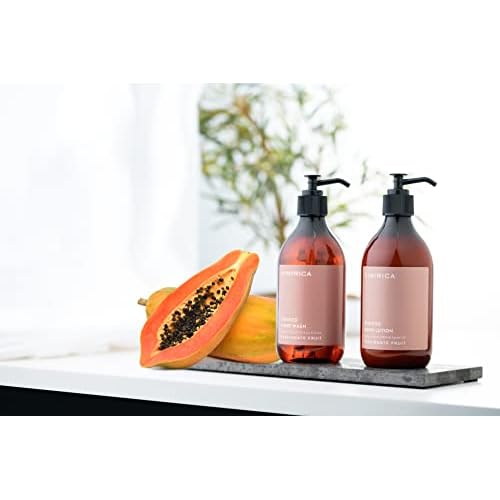 Kimirica Passionate Fruit Scented Gel Hand Wash | Moisturizing Liquid Soap with Papaya, Neem & Aloe Vera | Gentle Daily Cleanser for Soft, Nourished Hands | 10.14 Fl Oz (300ml)