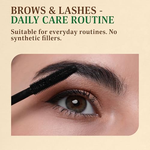 Organic Castor Oil Cold Pressed Unrefined, USDA Certified & Hexane Free, 100% Pure Ricinus Communis Oil for Hair, Scalp, Brows and Lashes in Amber Glass Bottle (8 oz)