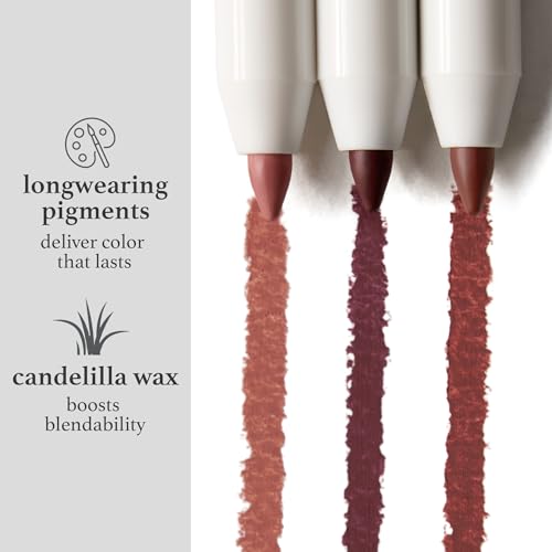 Julep The Perfect Pair 2pc Set: It's Balm Tinted Lip Balm, Roasted Peach and With a Trace Retractable Creamy Long-Lasting Lip Liner, Cashmere Cardi