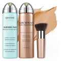 Airbrush Foundation with Airbrush Setting Spray for Makeup,Long-lasting Waterproof,Buildable Coverage,Lightweight Comfortable,Moisturizing Foundation Makeup (02 Beige)