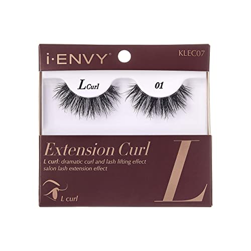 i-Envy 2 Pairs False Eyelashes L Curl Natural Lashes Salon Lash Extension Effect