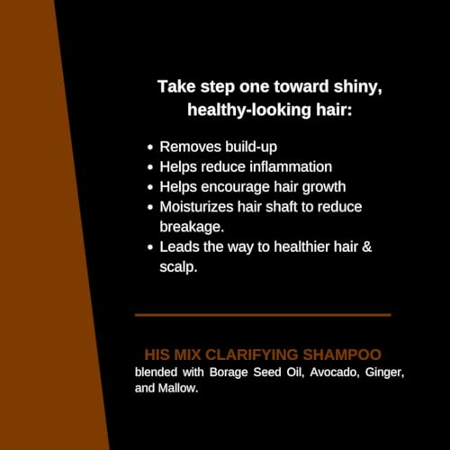Mixed Chicks HIS MIX Deep Clean Shine Starter Clarifying Shampoo for Men, 6 fl. oz. / 177 ml.