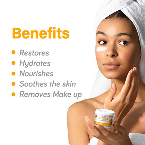 Pili Natural Calendula Cream ? Hydrating Moisturizer for Dry, Rough, or Chapped Skin ? Soothing Face, Hand & Body Cream ? Crema de Cal?ndula with Beeswax & Glycerin. 3 pack x 1 oz each
