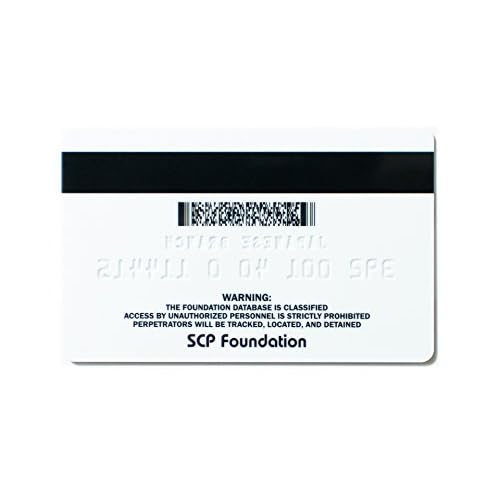 SCP Foundation Secure Access Card Level 4 U.S. Branch - Kids Anime Wallet - Red PVC RFID Protected