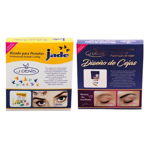 J. Denis Professional Eyebrow & Eyelash Kit ? 2-Pack for Precision Brow Shaping & Lash Lifting ? Achieve Perfect Brows & Lashes at Home