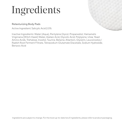Murad Retexturizing Body Pads ? Acne-Fighting Exfoliating Pads with Azelaic, Salicylic, and Glycolic Acid for Acne Breakouts, Smoothing KP Bumps, and Soothing Aggravated Skin ? 45 Pads