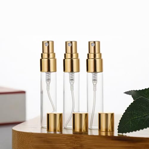 20 Pcs 5ml Clear Glass Mini Spray Bottle,Empty Sample Bottle Fine Mist Spray Bottles for Perfume,Liquids,Travel Refillable Bottle (Clear, 5ml)