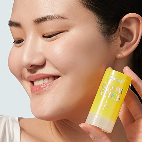 Supergoop! Glow Stick, .7 oz - SPF 50 PA++++ Dry Oil Sunscreen Stick for Face & Body - Brightens & Hydrates for a Healthy Glow - Mess-Free, Travel-Friendly SPF