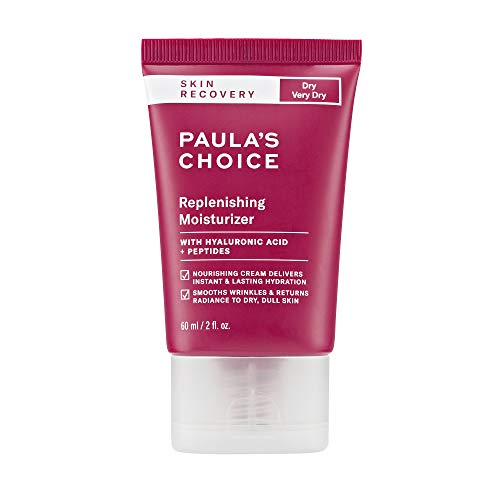 Paula's Choice SKIN RECOVERY Replenishing Face Moisturizer Cream, Daily Facial Moisturizer with Hyaluronic Acid, & Peptides, Face Lotion for Dry, Sensitive Skin, Fragrance-Free, 2oz