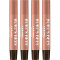 Burt's Bees Shimmer Lip Tint Set, Tinted Lip Balm Stick, Moisturizing for All Day Hydration with Natural Origin Glowy Pigmented Finish & Buildable Color, Caramel (4-Pack)