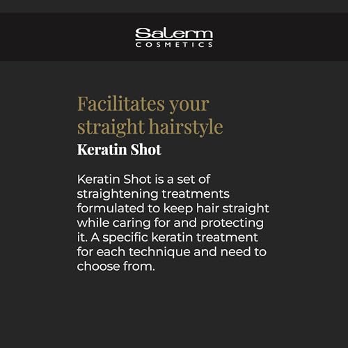 SALERM - Hydrating Hair Mask - Deep Impact Plus - 1000 ml - Deep Hair Hydration - For Use After Keratin Shot + Keramix Treatment - Smooth and Straight Hair