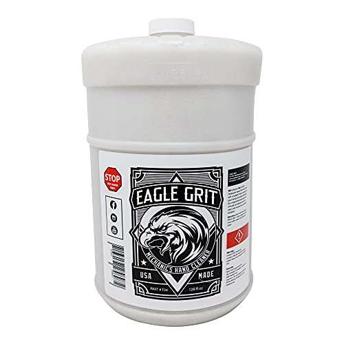 Eagle Grit Heavy Duty Industrial Hand Cleaner ? USA Made Mechanic Soap ? Silica-Based, Solvent-Free Hand Degreaser ? Removes Grease, Oil, Paint, & More ? Moisturizing, Eco-Friendly ?Gallon Wall Refill