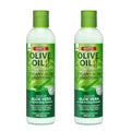 ORS Olive Oil Deep Hydrating Creamy Aloe Conditioner with Aloe Vera for Rejuvenating Moisture, Super Slip Detangling, Hydrates & Adds Radiant Shine 8 Ounces (Pack of 2)