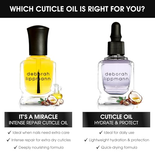 Deborah Lippmann It's A Miracle Intense Therapy Cuticle Oil | Nourishes and Repairs with 10 Essential Oils | 10 Free, Vegan Formula, No Animal Testing