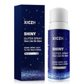 Body Glitter Spray, Glitter Spray for Hair Clothes and Body, Holographic Silver Glitter Hairspray for Grils ? Festival, Rave, Prom, Stage, Nightclub, Cosplay Party Makeup 60ML