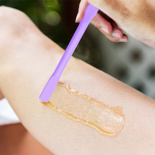 4Pcs Eyebrow Wax Sticks Silicone Wax Stick Non-Stick Small Wax Sticks Eyebrow Waxing Sticks Wax Spatula Reusable Wax Sticks for Home Salon Body Use