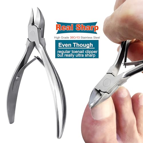8 Pieces Nail Clipper Set for Fingernail Thick Toenails, Quality Heavy Duty Stainless Steel Nail Trimmer Kit for Women Mens Seniors, with Exquisite Case(ZJDTZ8P)