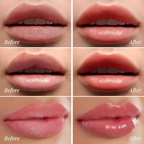 ANRCOLLECT Lip Scrub & Lip Mask - Overnight Treatment Lip Care Kits with 2 Lip Exfoliator & 2 Sleeping Lip Balm, Intense Hydration Lip Set for Dry Chapped Cracked Lips, Exfoliate & Moisturize (4 Pack)