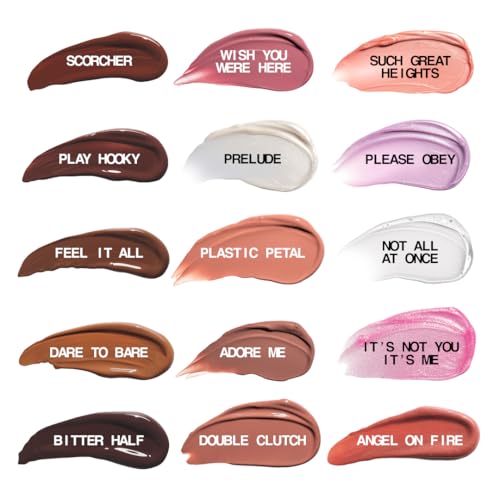 about-face Light Lock Lip Gloss Please Obey? Non-Sticky, High-Shine Lip Oil Gloss with Coconut Oil, Peppermint & Lavender ? Vegan, Cruelty-Free, Clean Beauty ? 0.21 oz (Iced Lavender)