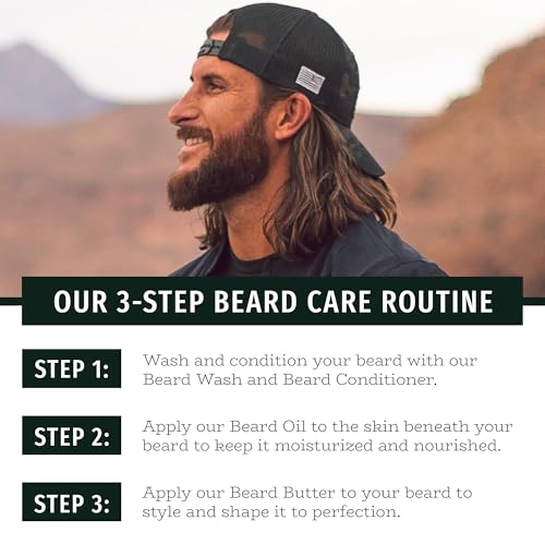 Live Bearded Beard Wash, 8 fl oz - Water-Based Face Cleanser with All-Natural Ingredients for a Gentle, Deep Clean - Made in the USA | Executive Scent - Cedar, Vanilla