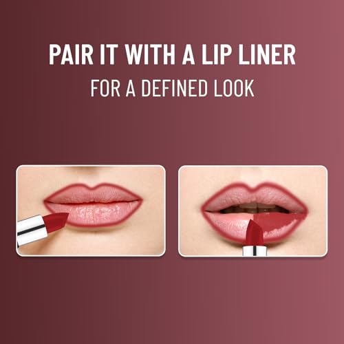 SWISS BEAUTY Pure Matte Creamy Lipstick | Non-drying, Highly pigmented Lipstick | Shade- Murphy Brown, 3.8gm|