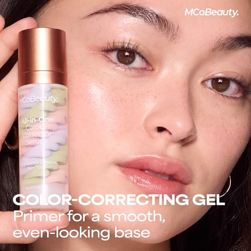 MCoBeauty - All-In-One Color Correcting Primer Makeup - Gel like Textured Serum with Niacinamide and Triple Pigment Blend - Face Make-up, Beauty Products - 30ml