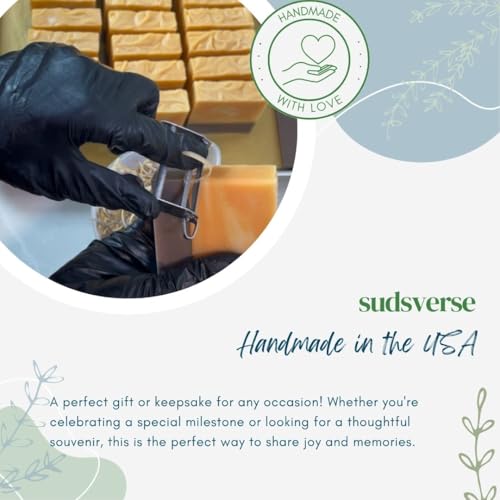 Orange Clove Essential Oil Artisan Soap | Handcrafted Cold Process Plant Based Natural Bar for Sensitive Skin, Aromatherapy | Handcrafted in USA