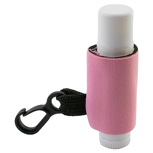 Birdz 4 Clip-On Neoprene Pink Sleeve Lip Balm Holsters LIPSTICK HOLDER Key Chain