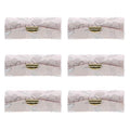 Peach Elegant Ladies Lipstick Case with Mirror Purse Holder Set of 6