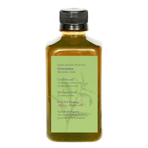 DAANA Sesame Oil for Skin: Certified USDA Organic, Extra Virgin, Cold Pressed (12 fl oz)