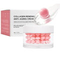 PDRN Collagen Renewal Anti-Aging Face Moisturizer Cream with Capsule Gel, Korean Skincare for Deep Hydration and Skin Repair, 50g, 1.7 fl oz