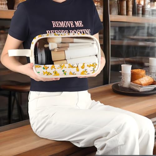 WZMPA Funny Dog Cosmetic Bag Dog Lover Gifts Let The Magic Bloom Makeup Zipper Pouch Bag Cartoon Movie Merchandise (Plu -Bloom 2-CMB)