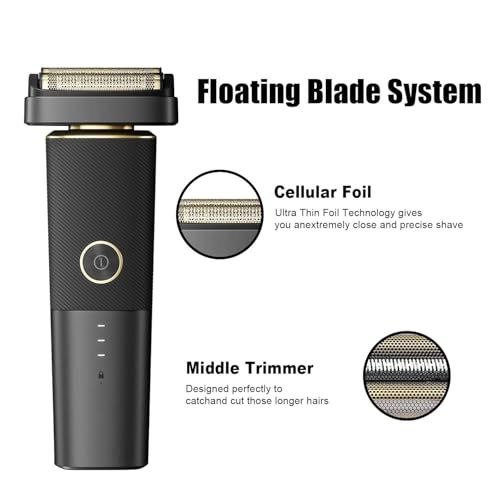 For Andis Foil Shaver Replacement Head for Model 17300 reSURGE Electric Shaver Replacemen Blades (Black/1Pack)